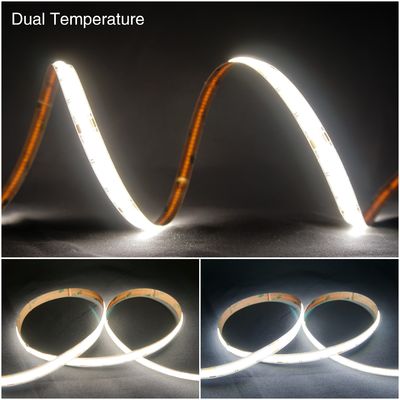 10mm Color Temperature LED Strip DC24V 2700K-6500K COB Tunable LED Strip