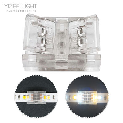 3 PIN 10 mm PCB à PCB SMD Connecteur à bande LED sans soudure Transparent