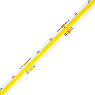 10 mm CCT COB LED Strip Light 640Chips/M Strip lumineux à LED réglable en blanc réglable